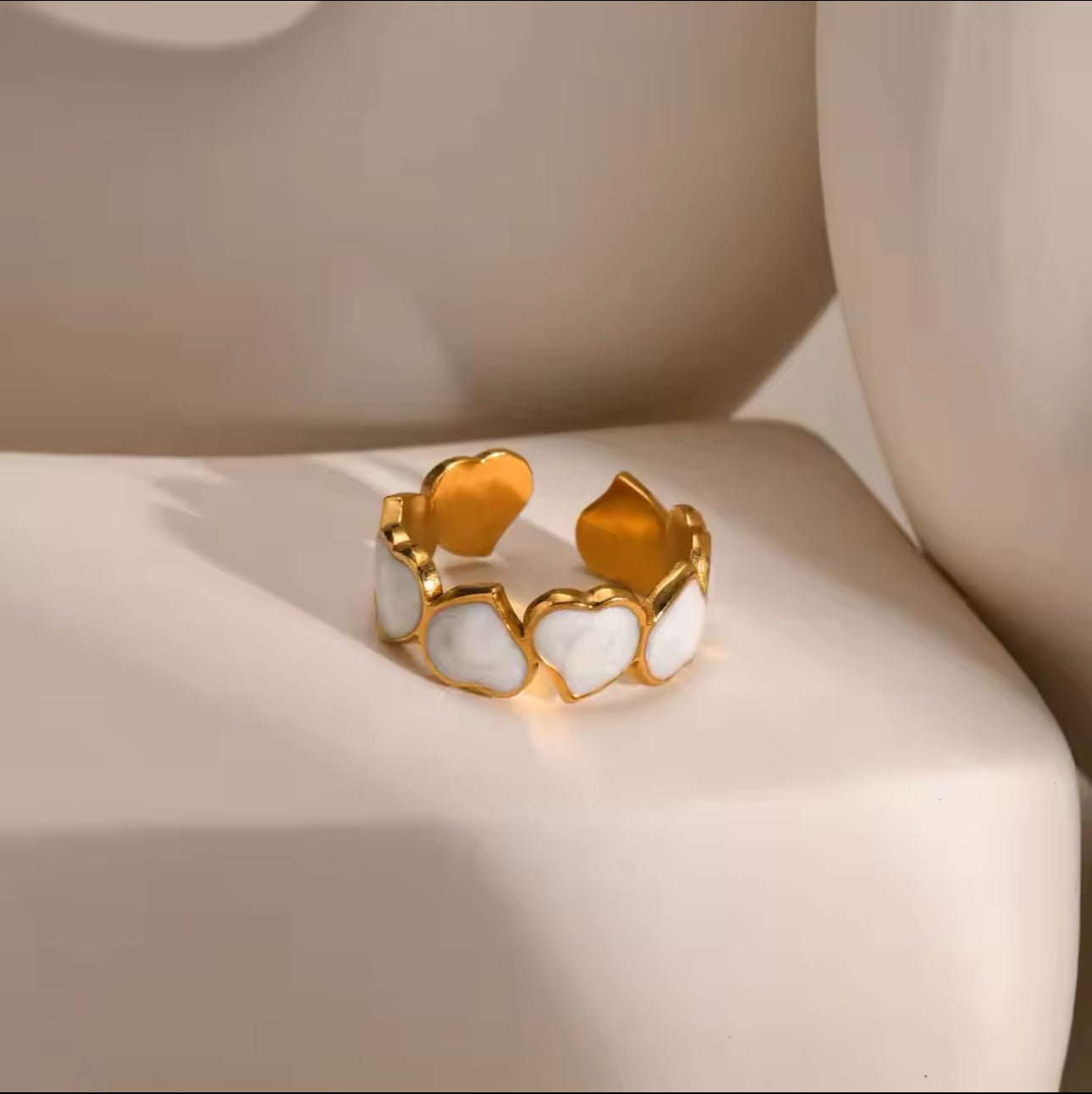 White Heart Ring - Artisan by Zaree