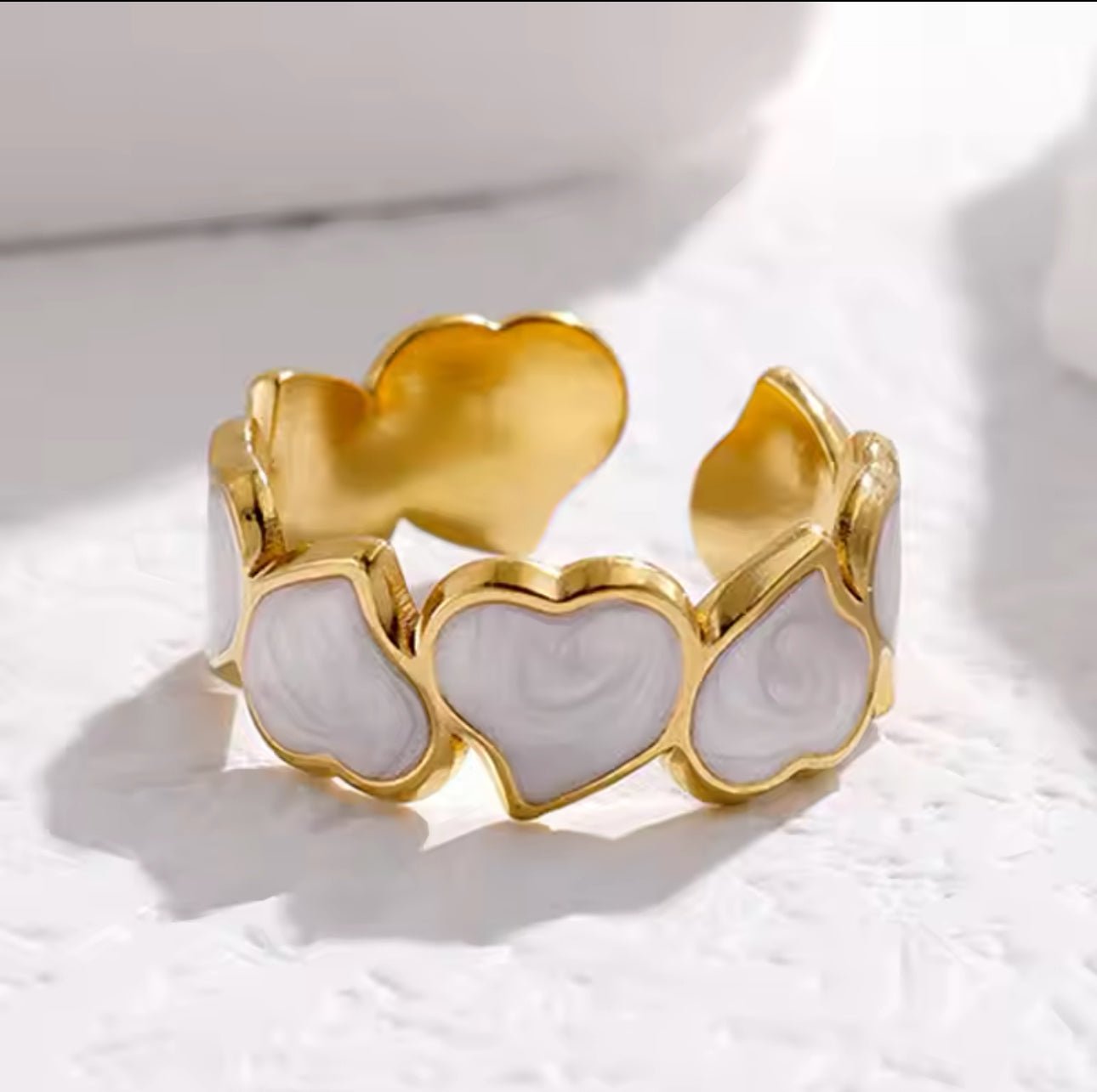 White Heart Ring - Artisan by Zaree