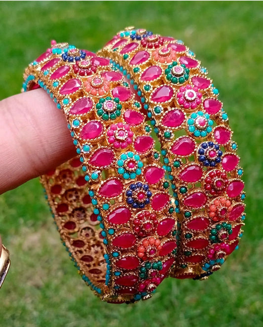 2 Piece Pakistani Ruby Bangles